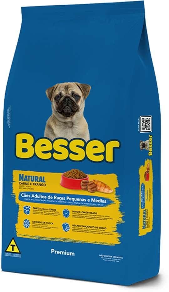 BESSER ADULTO PORTE PEQUENO E MÉDIAS 10KG